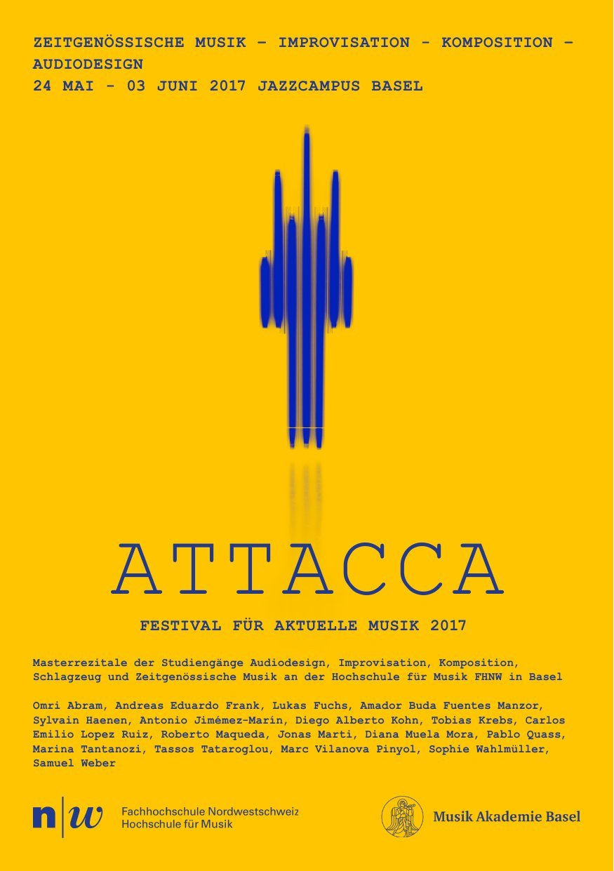 Poster of the Attacca Festival für aktuelle Musik 2017