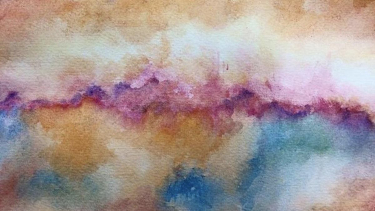 Watercolour by Graciela Arellano from the album cover of Impressions... Improvisations...