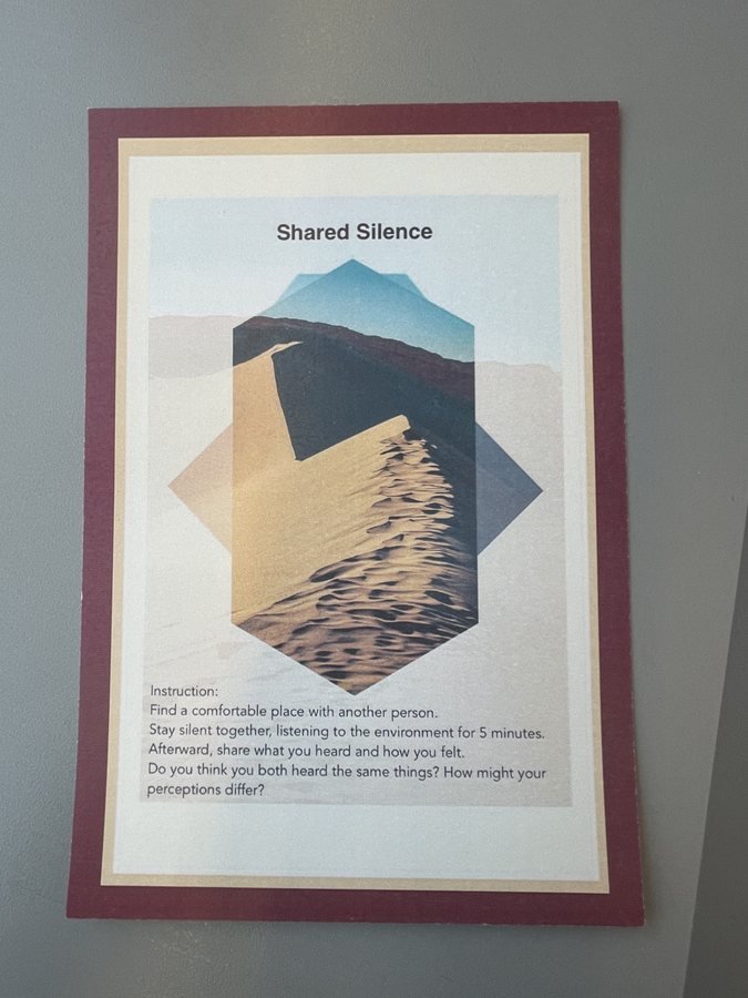 Listening card: Shared Silence