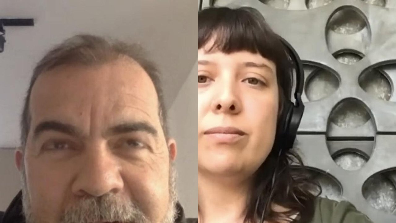 Ricardo Arias and Ana Ruiz Valencia speaking in the third session