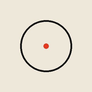Graphic: a point inside a circle