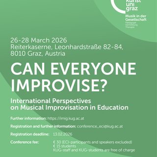 Poster of the conference Can Everyone Improvise?, KUG Graz