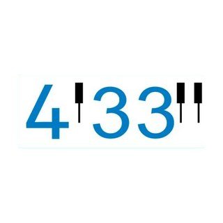 Logo of 4’33’’, online journal of music research